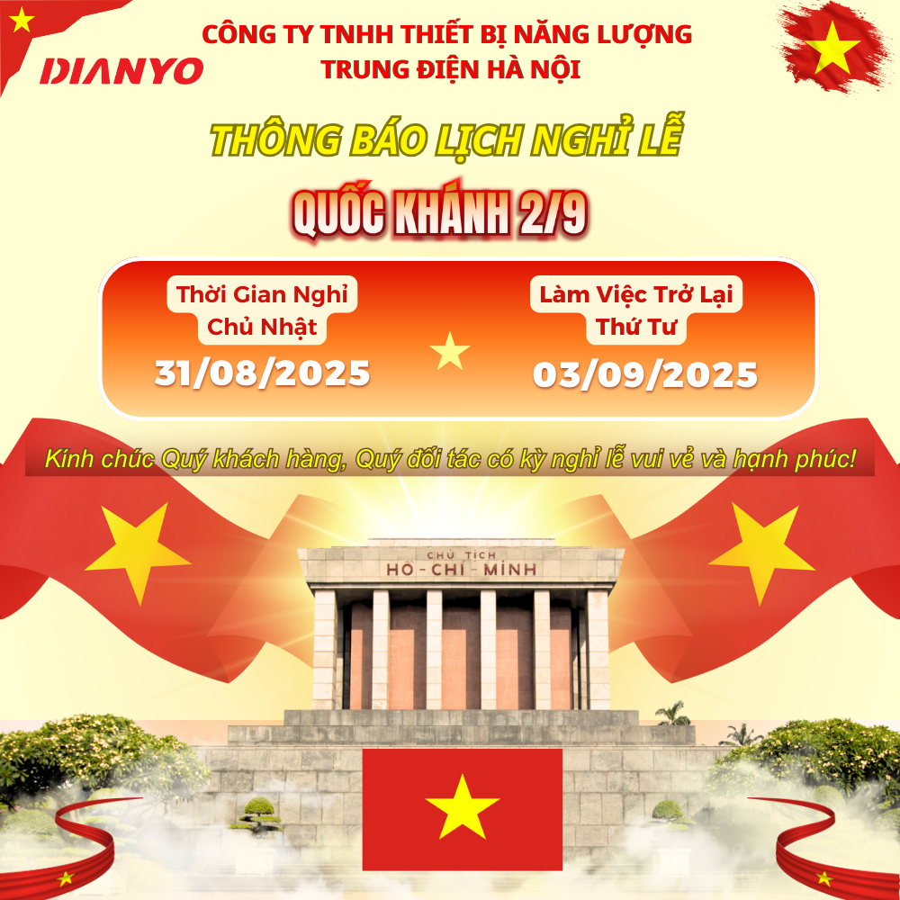 THÔNG BÁO NGHỈ LỄ QUỐC KHÁNH 2/9/2025